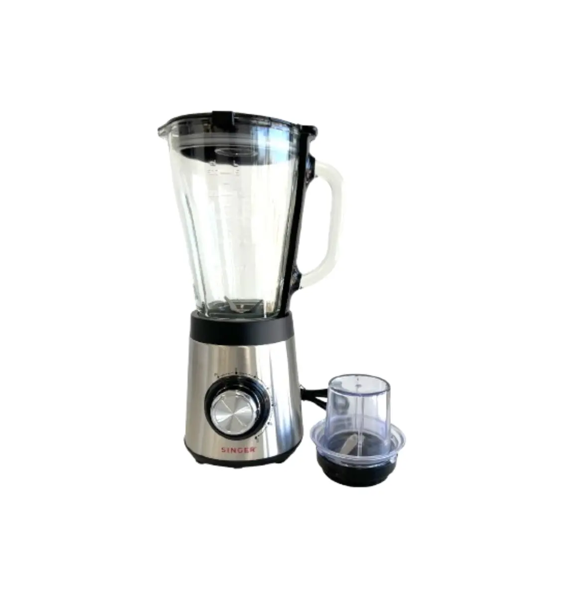 Singer 1.5 Litre 5-Speed Glass Jar Blender With Pulse Function And Coffee Grinder 2