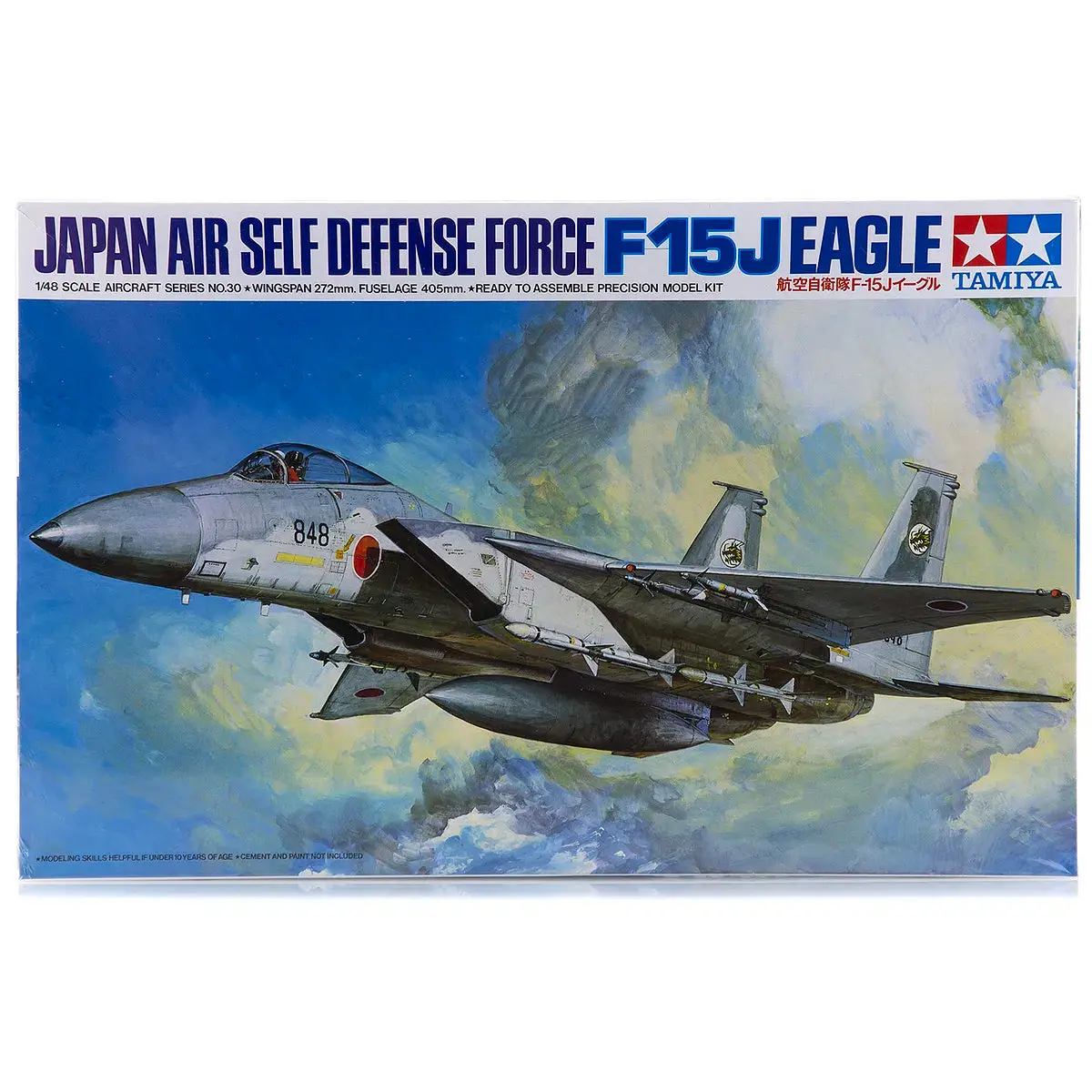 Tamiya 1/48 Japanese F-15J Eagle Jasdf Jet Scaled Plastic Model Kit 1