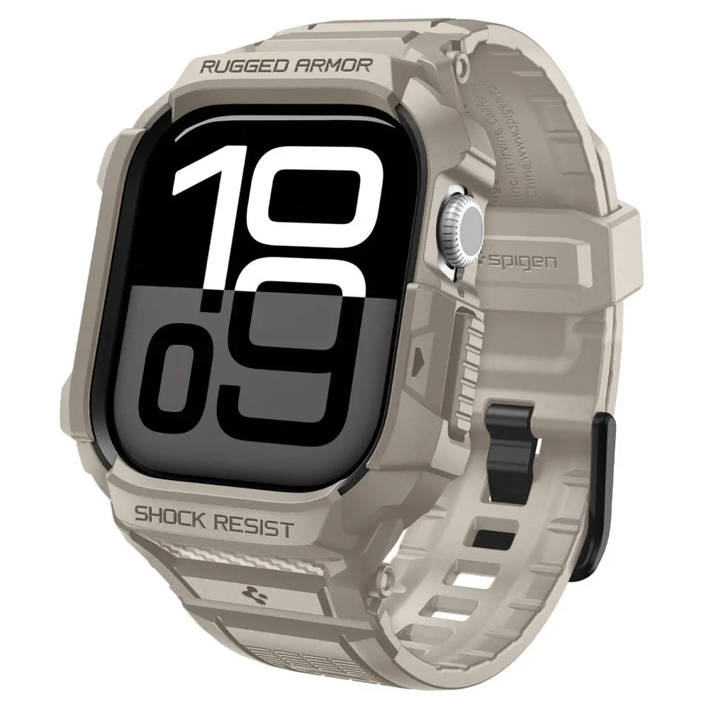 Spigen Apple Watch 46Mm Rugged Armor Pro 2 Wristband (Dune Beige) 1