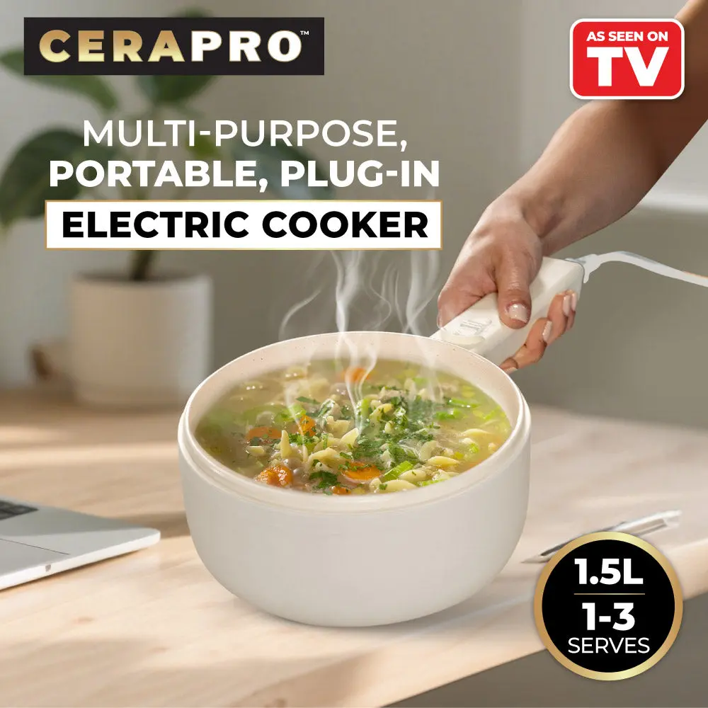 Cerapro Multi-Purpose Electric Cooker And Hot Pot 1.5L 2