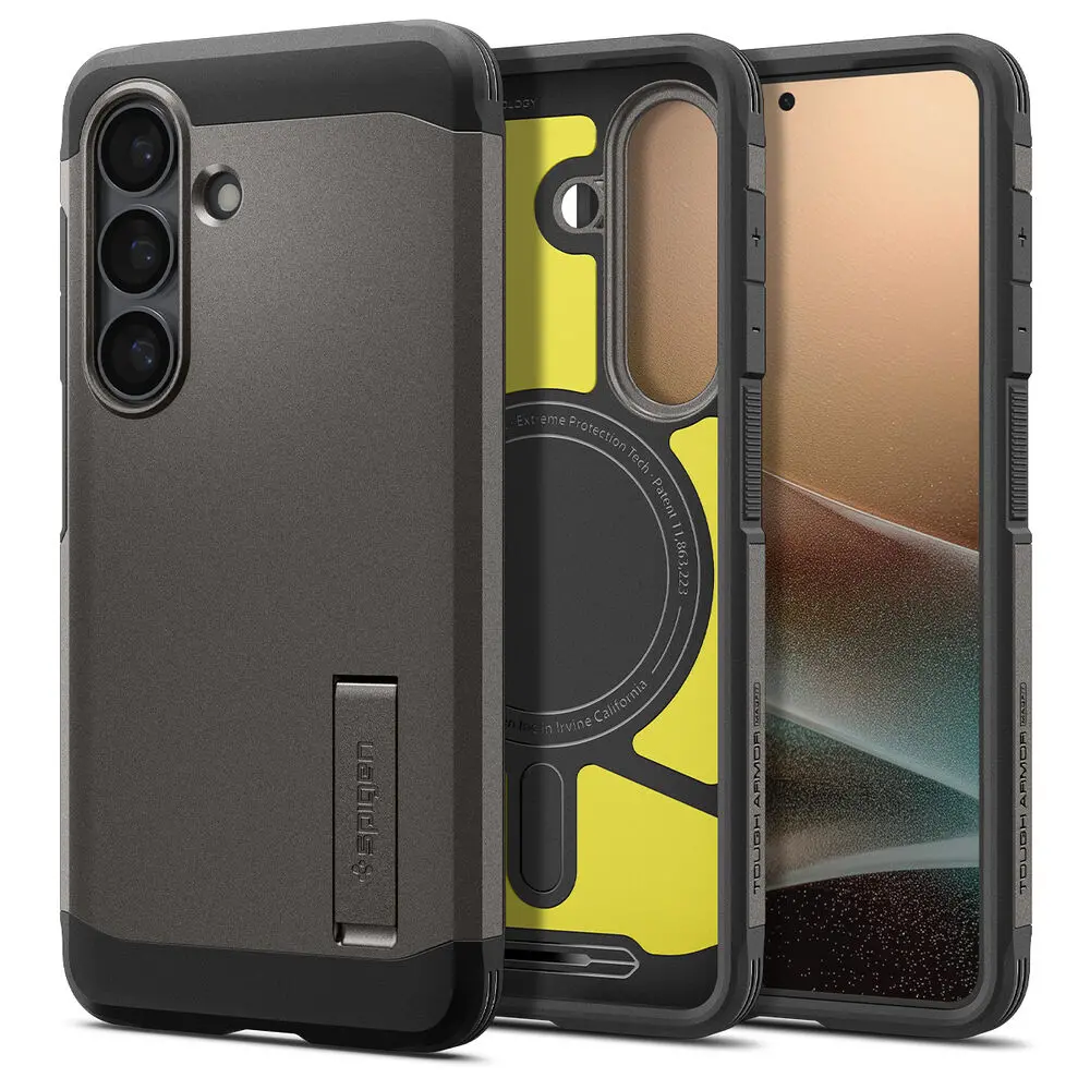 Spigen Galaxy S26 Plus Tough Armor (Magfit) Case (Gunmetal) 1