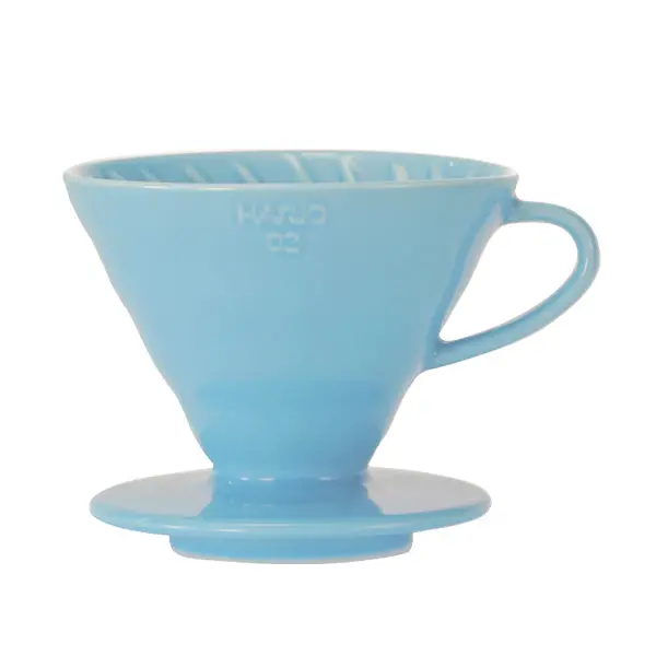 Hario V60 Ceramic Coloured Drippers - Teal Blue 1