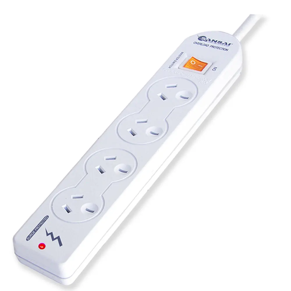 Sansaid 4-Outlet Power Strip Board With Surge Protection & Master Switch 1