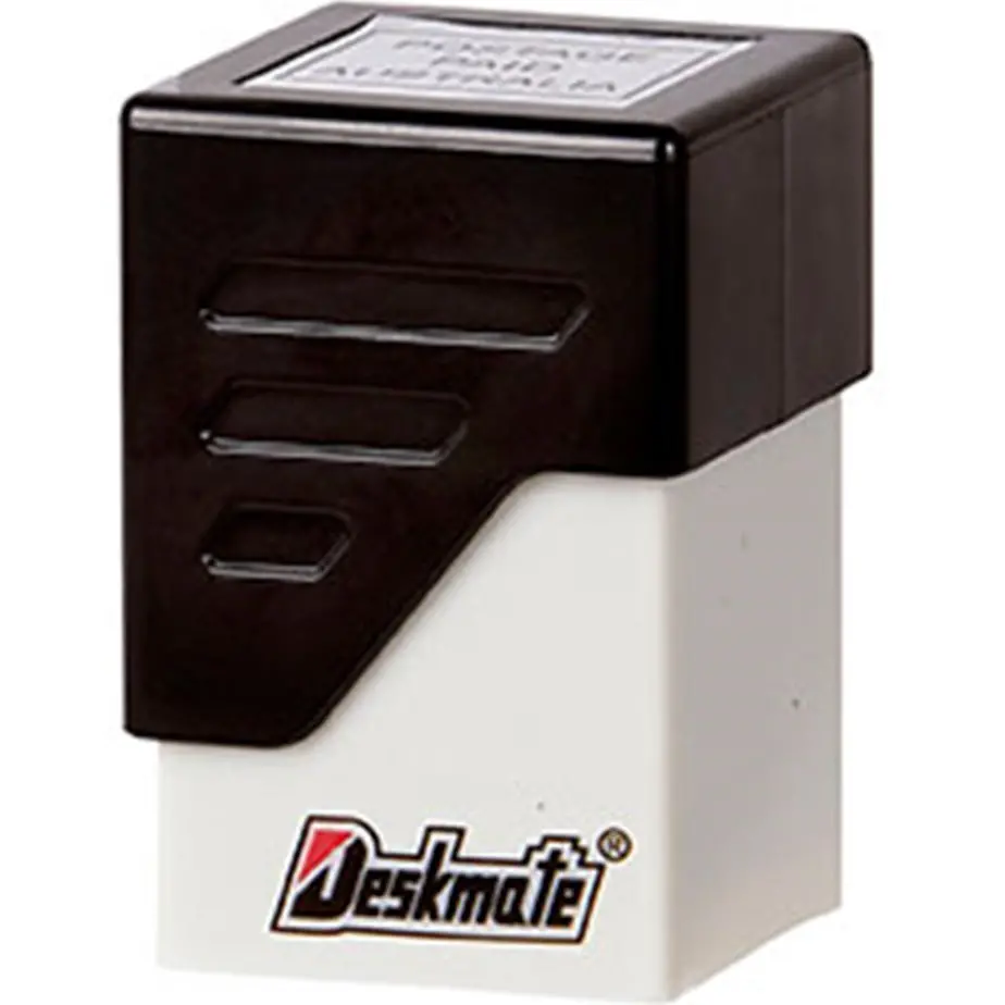 Deskmate Pre-Inked Stamp Postage Paid Australia Black 1