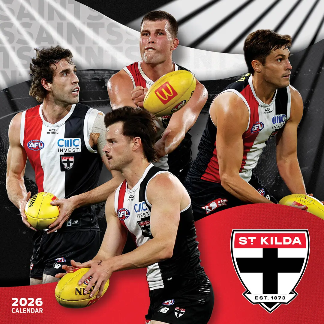 Paper Pocket Afl St Kilda Saints 2026 Calendar 1