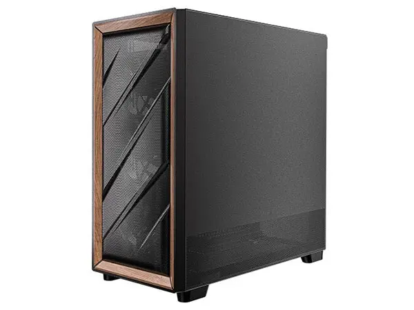 Antec Flux Premium Walnut Trim Mid-Tower Case (Black) 1