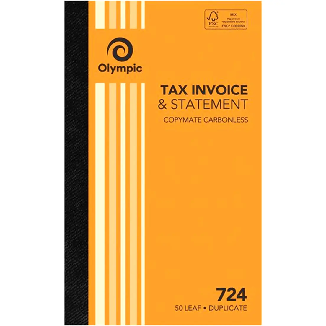 Olympic 10 Pack 724 Tax Invoice Statement Carbonless Duplicate 140870 Bulk 2