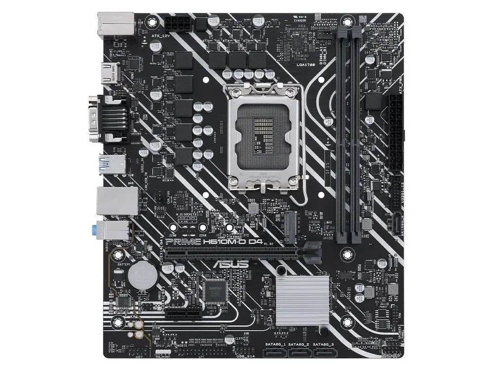 Asus Prime H610m-D D4-Csm Lga1700 Ddr4 Matx Motherboard 1