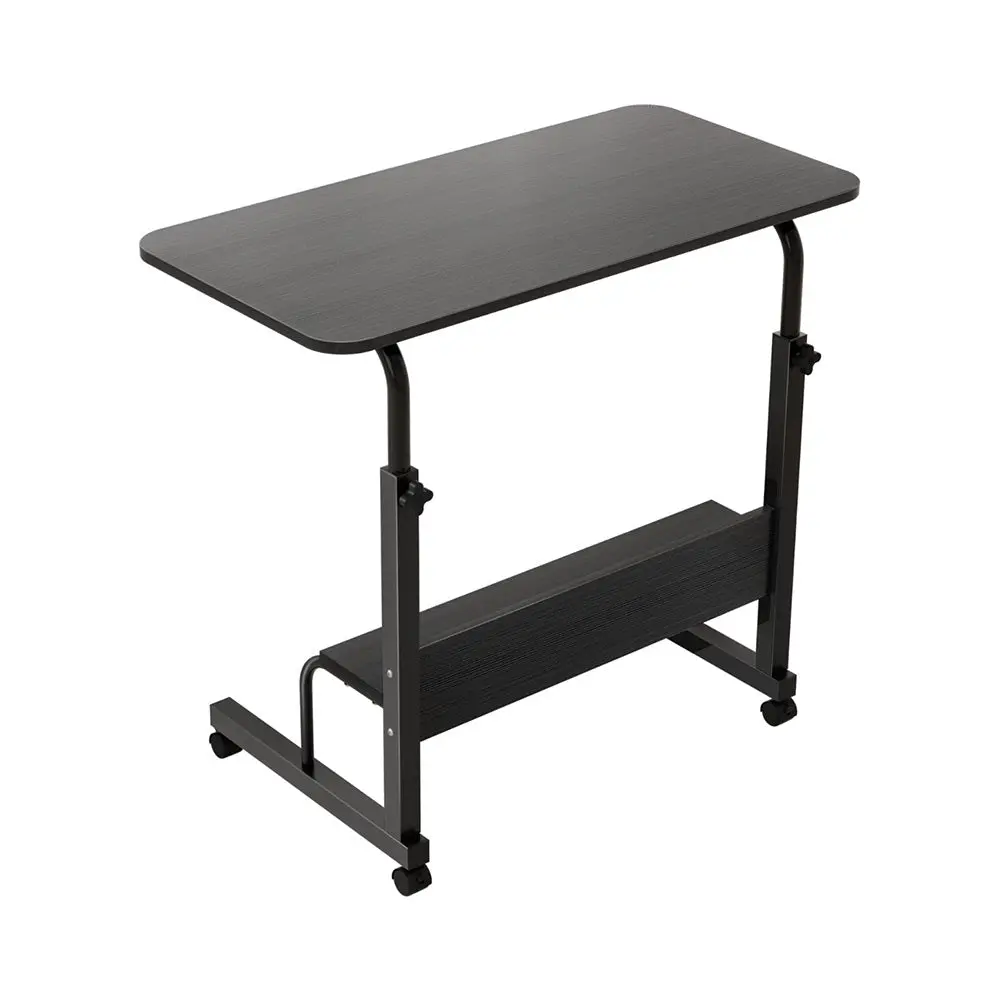 Artiss Portable Sit‑Stand Laptop Desk Height Adjustable Workstation 80Cm - Black Wood 1