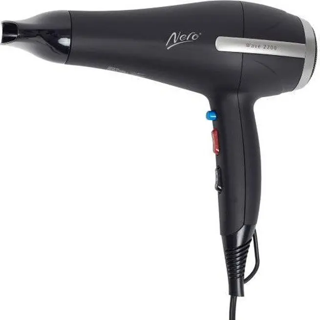 Nero Wave 2200 Hairdryer 2200W Black Hair Dryer 1