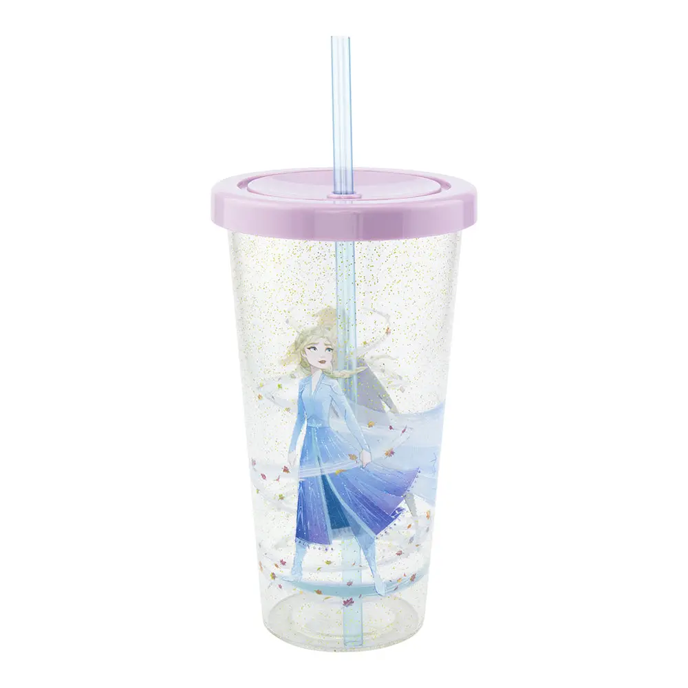 Paladone 600Ml Frozen 2 Cup Kids/Children Travel Drinking Tumbler With Lid & Straw 2