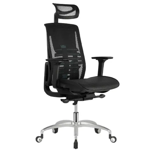 Desky Big And Tall High Back Office Chair - Black 1
