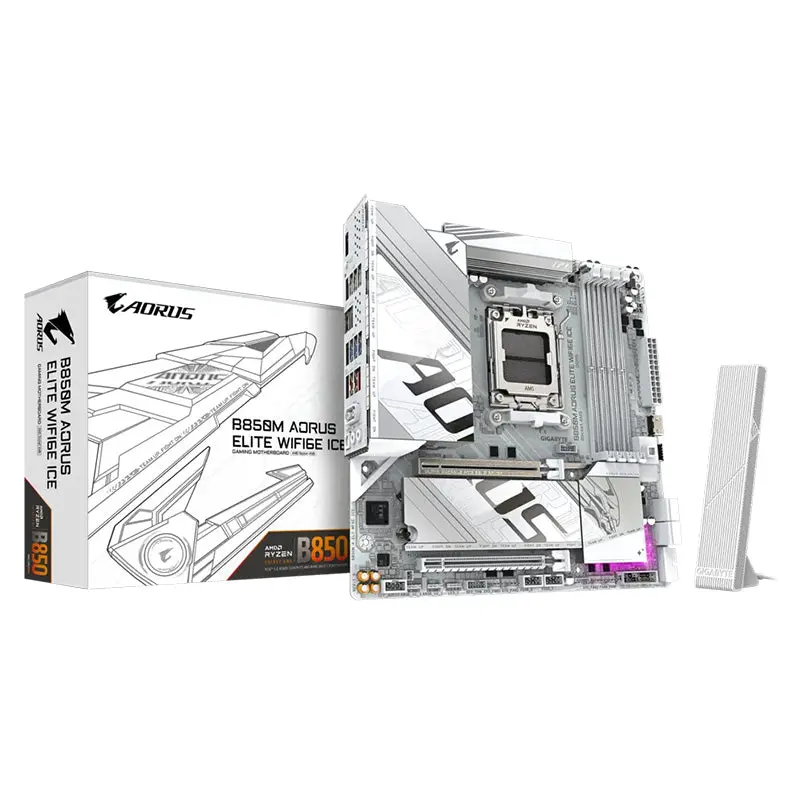 Gigabyte B850m A Elite Wifi6e Ice Am5 M-Atx Motherboard 1