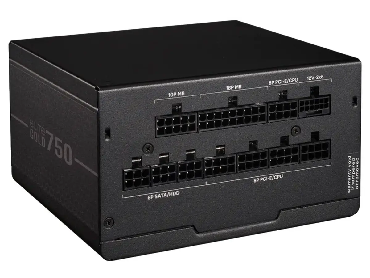 Cooler Master Elite Gold 750W 80 Plus Gold Fully Modular Atx3.1 Power Supply - Black 2
