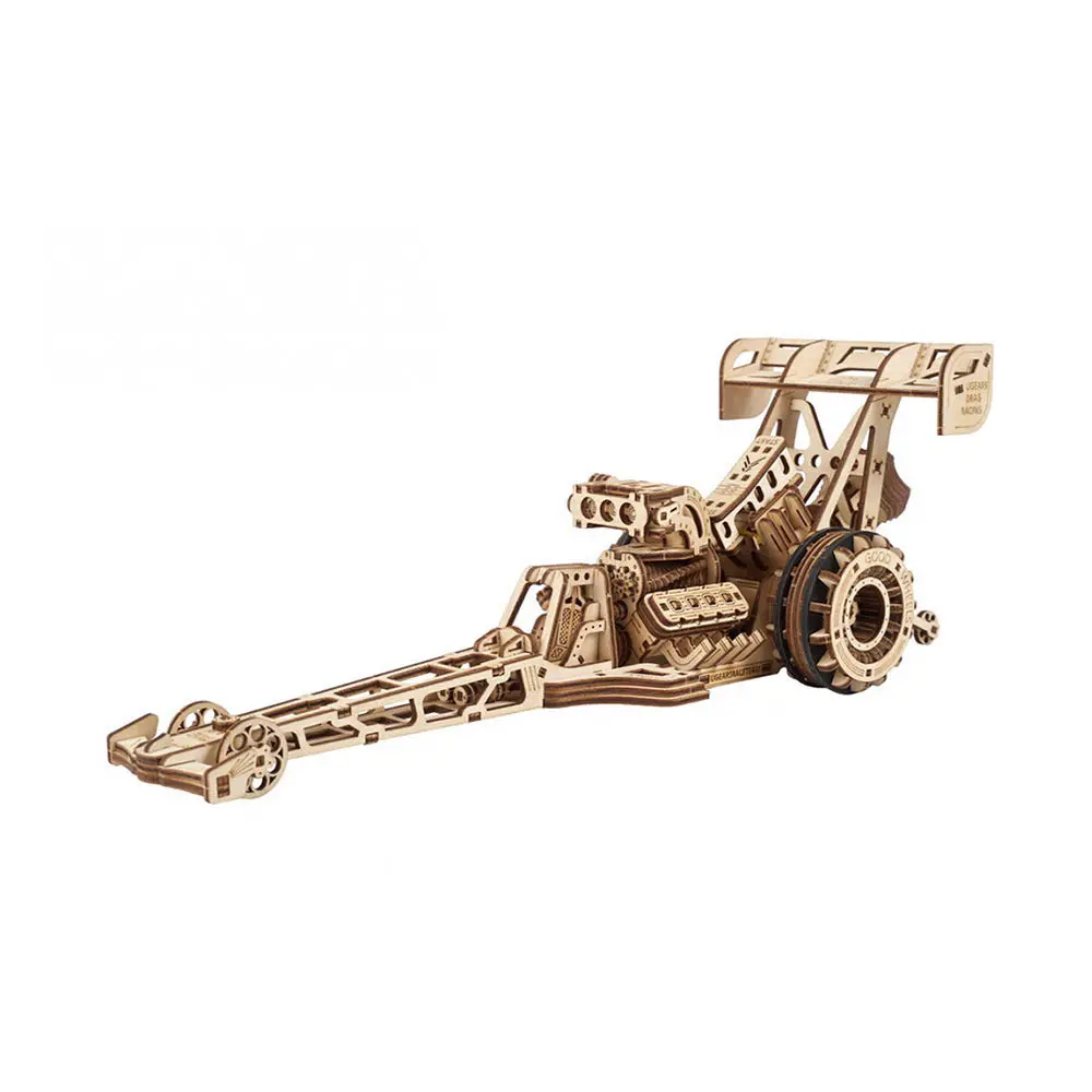 Ugears Top Fuel Dragster Model Kit Wooden 3D Puzzle Assembly 1