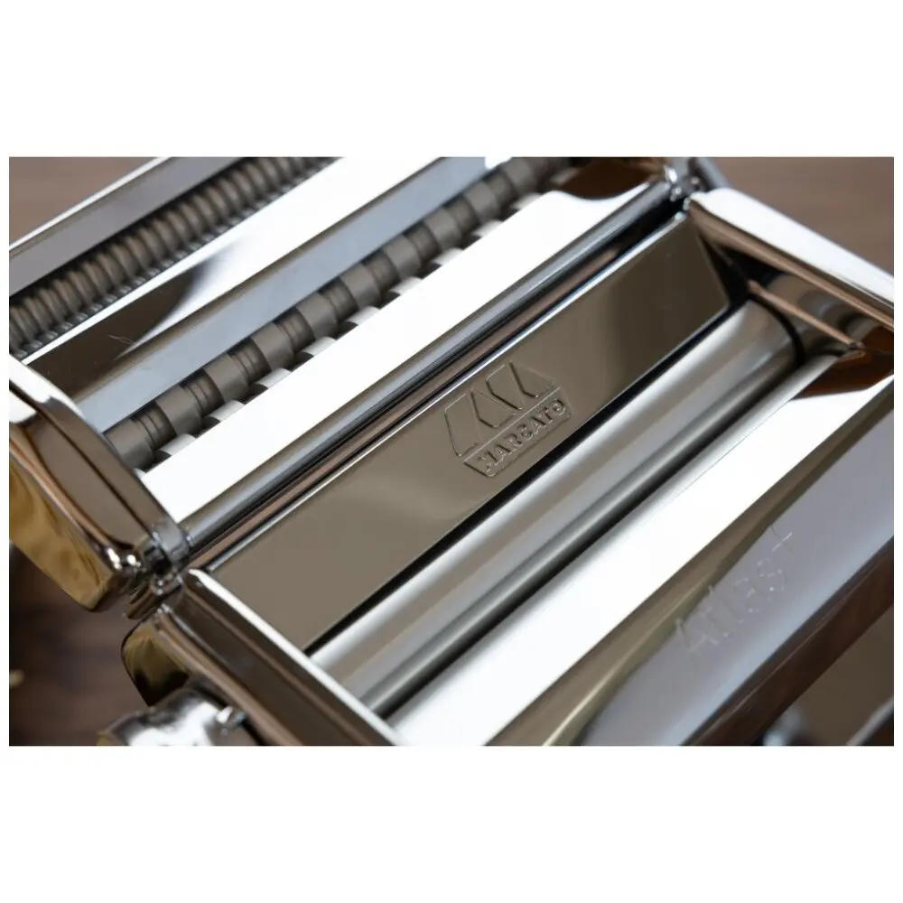 Marcato Atlas Plus Pasta Machine Stainless Steel With 4 Shape Settings (Silver) 2