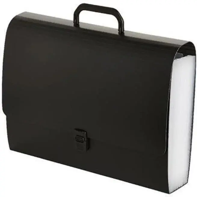 Marbig Expanding File Folder Pp 26 Pocket Foolscap Black 1