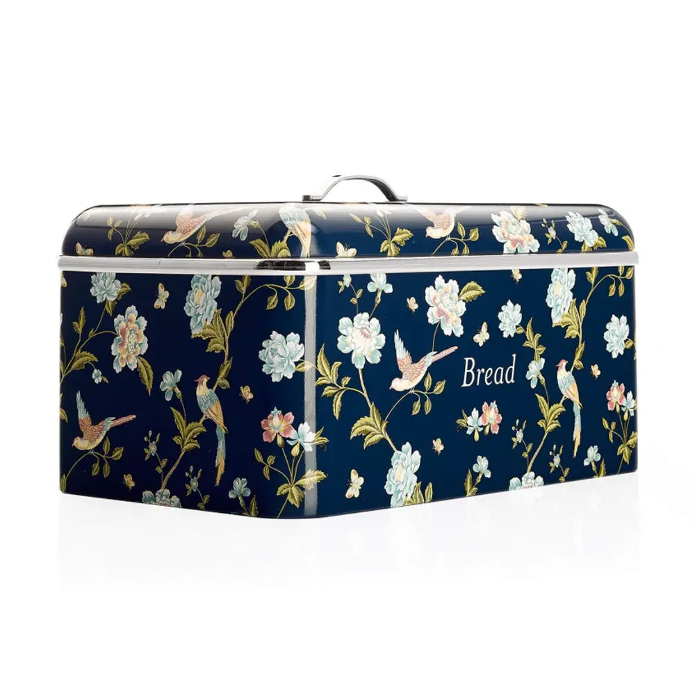 Laura Ashley Elveden Bread Bin Navy 1