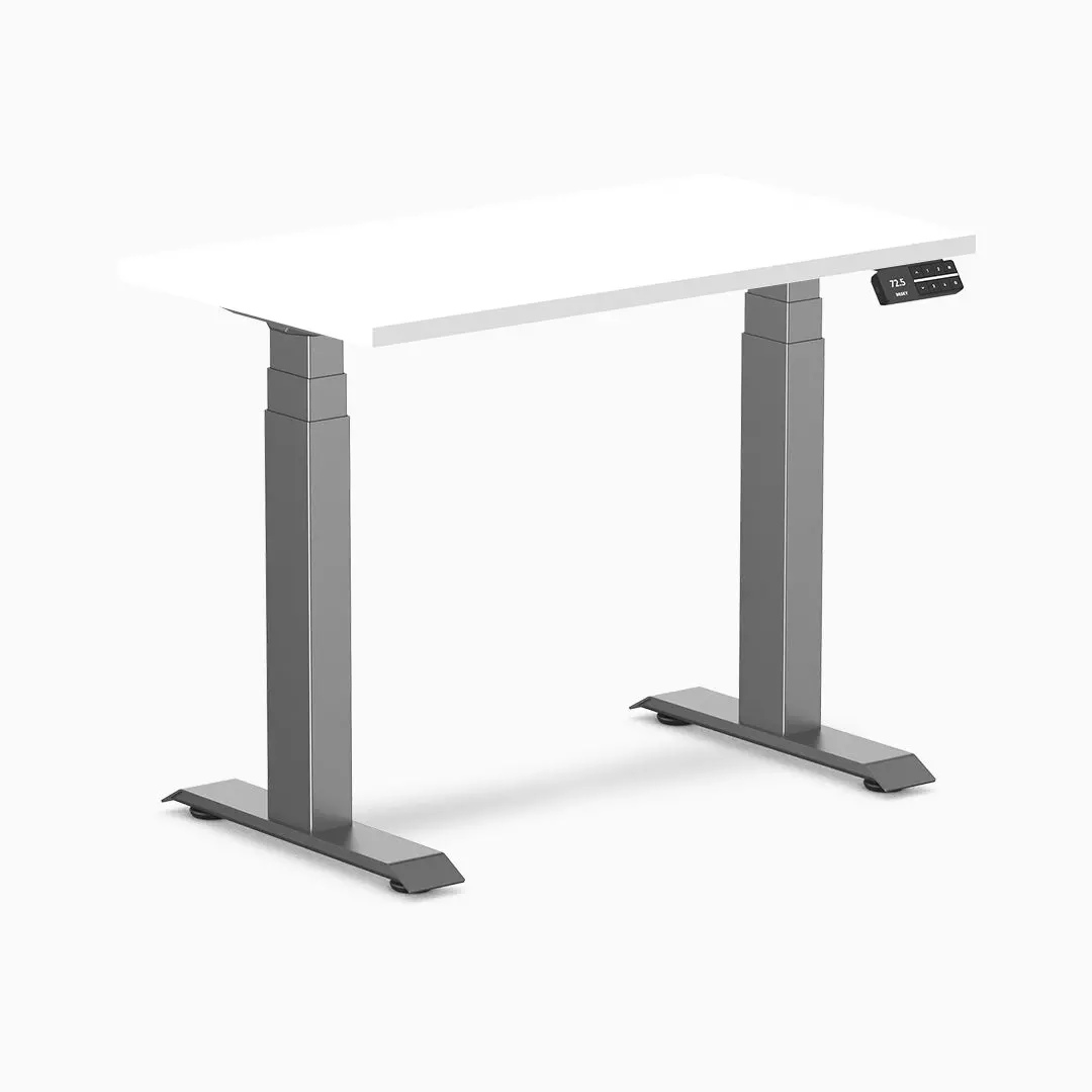 Desky Dual Mini Sit Stand Desk 900 X 500 White Desktop And Space Grey Frame 1