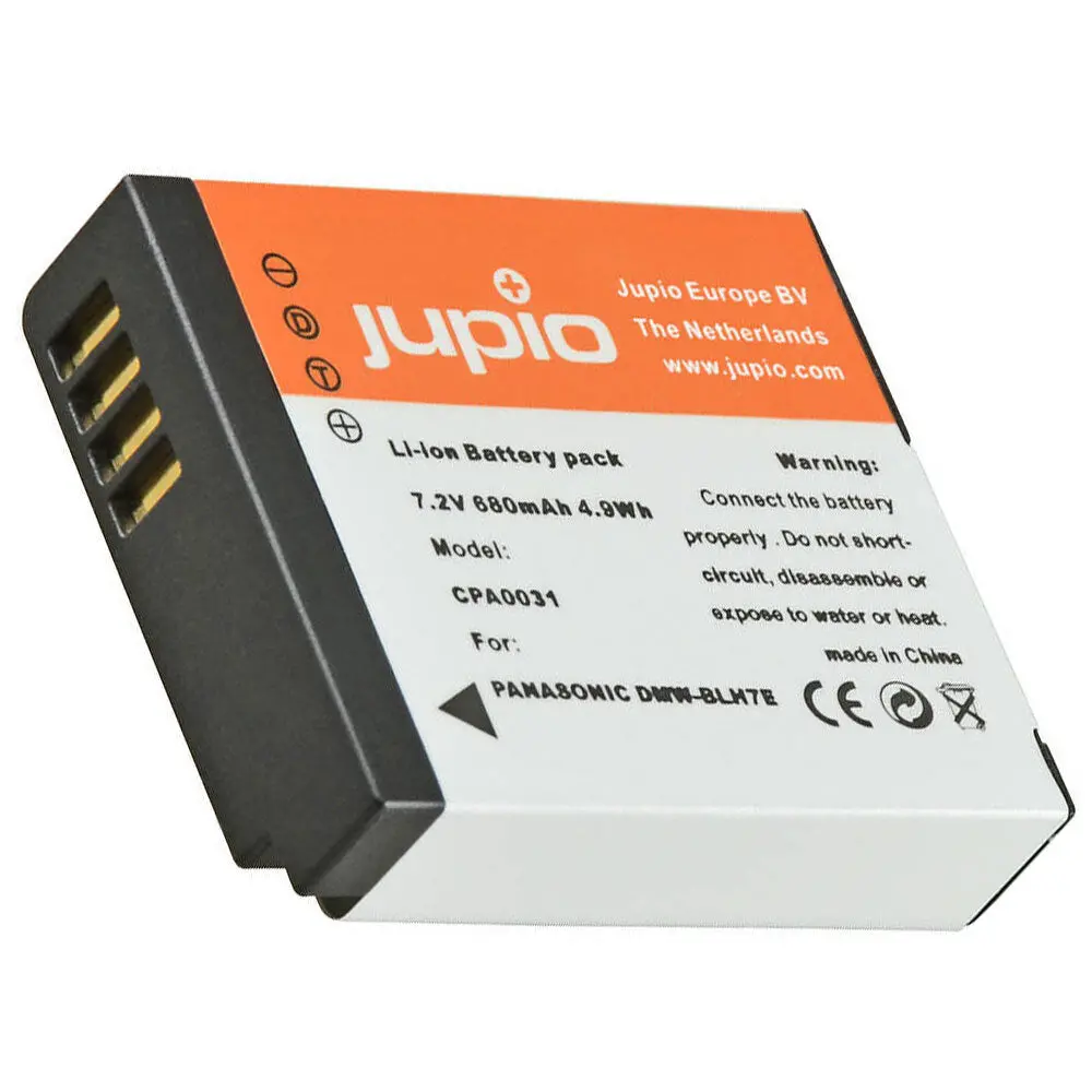 Jupio Li-Ion 7.2V 680Mah Rechargeable Battery For Panasonic Dmw-Blh7e Cam 2
