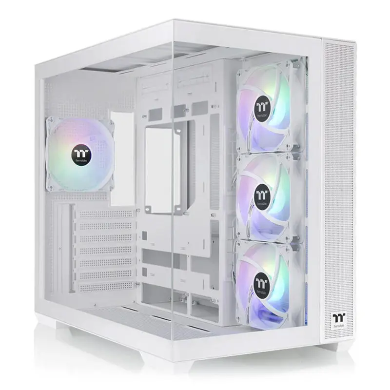 Thermaltake View 380 Tg Argb Mid Tower Atx Case - Snow (Ca-1Z2-00M6wn-00) 1