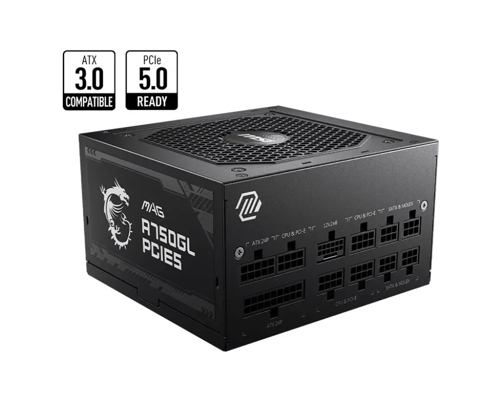 Msi Mag A750gl Pcie5 750W Psu 1