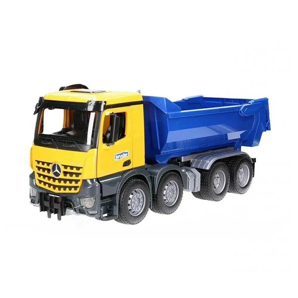 Bruder Licensed 1:16 Scale Mb Arocs Half Pipe Dump Truck Model Toy With Opening Rear Door 1
