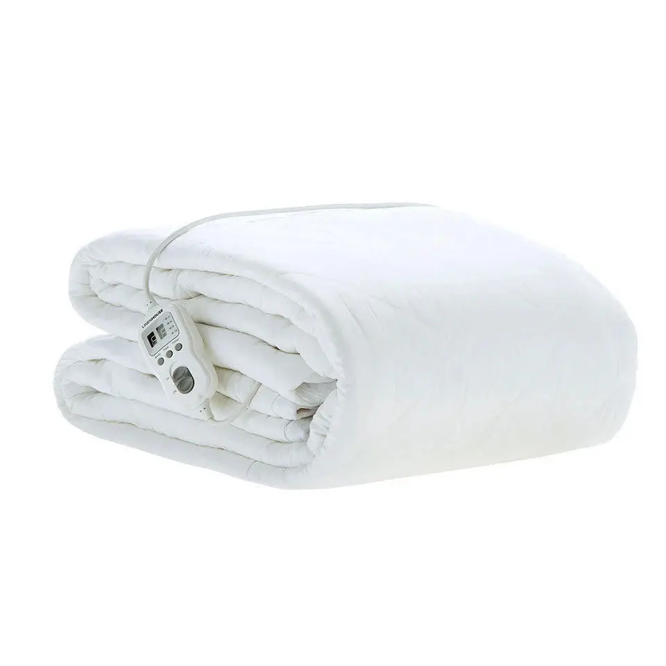Linen House Quilted Multi-Zone Electric Blanket With Left-Hand Control – Cream (Long Single) 1