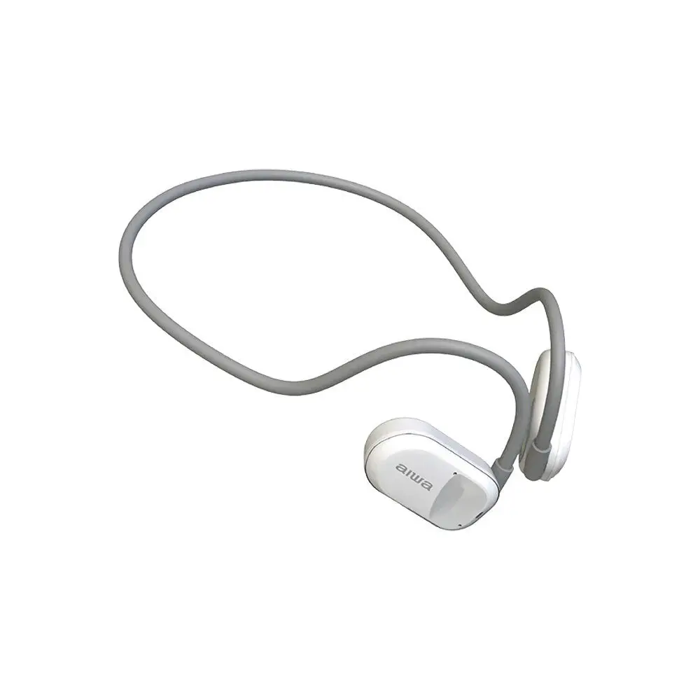 Aiwa Open-Ear Sports Bluetooth Wireless Usb-C Headphones With Mic (White) 1