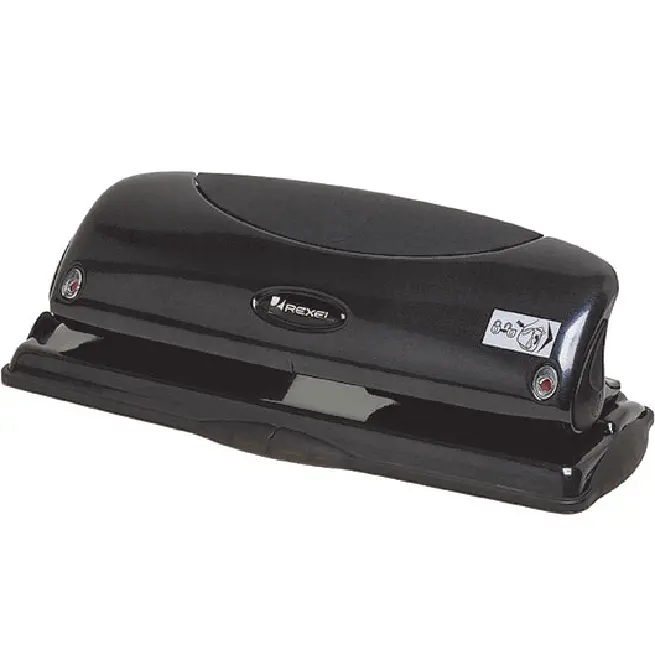 Rexel Precision P425 Punch 4 Hole Fixed 25 Sheet Black 1