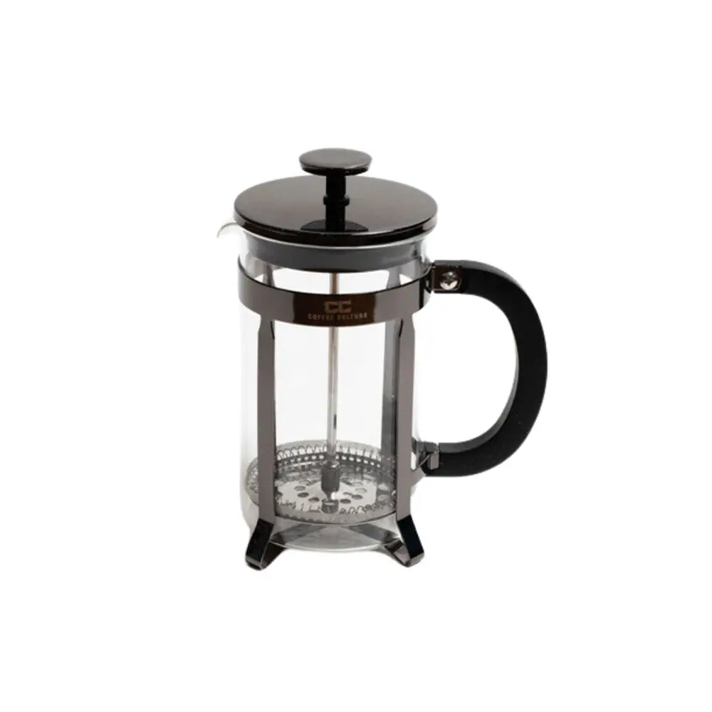 Coffee Culture Black Glass French Compact Coffee/Tea Press/Plunger (600Ml) 1