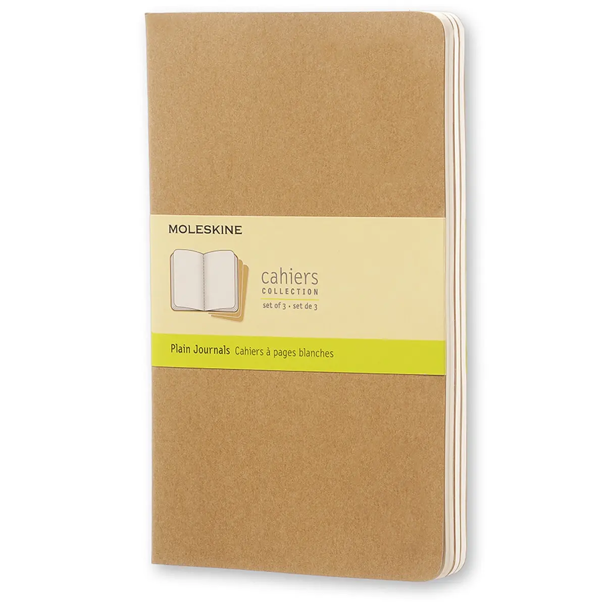 Moleskine 80 Pages Plain Cahier Notebook Large (Kraft) [3-Pieces] 1