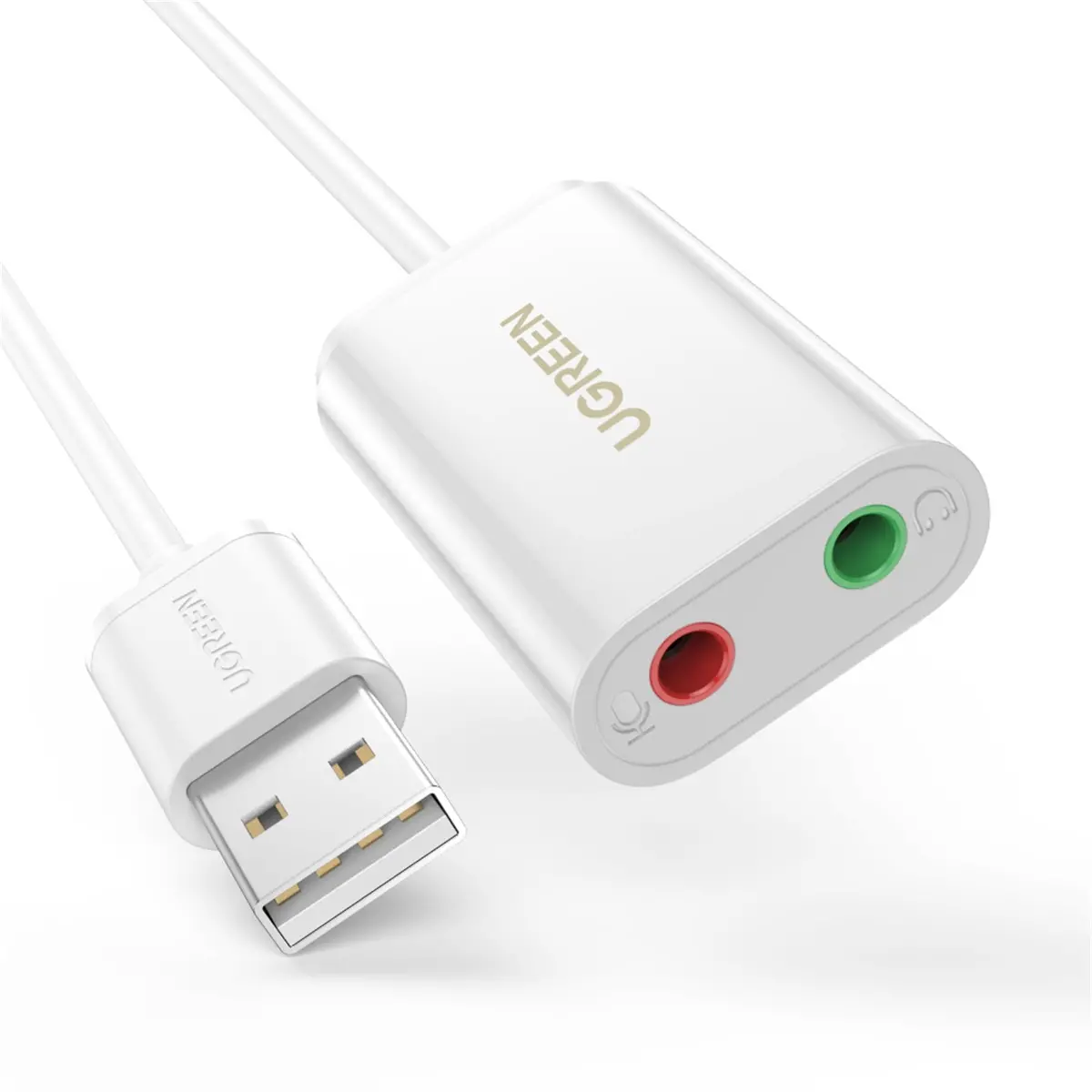 Ugreen Usb 2.0 External Sound Adapter (White) 1
