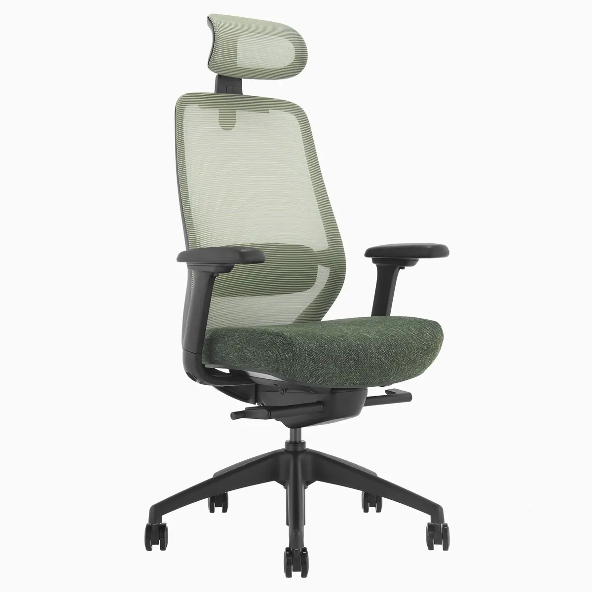 Desky Coilflex Ergonomic Office Chair - Dark Green / Headrest 2