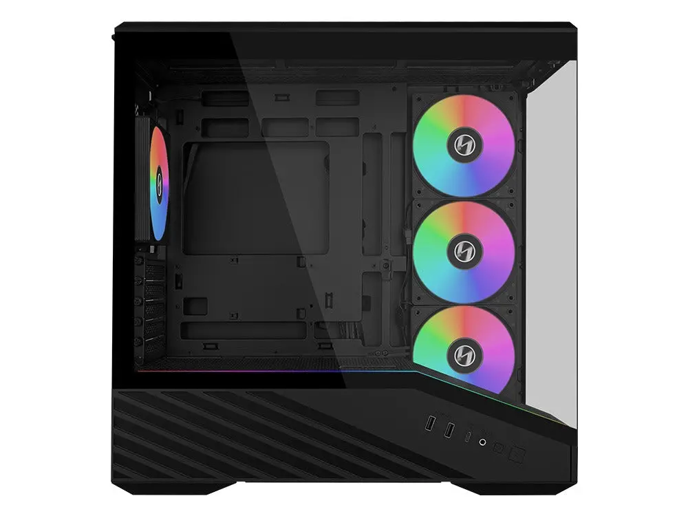 Lian Li Vector V100r Mini 4 X Argb Fans Micro-Atx Case - Black 2
