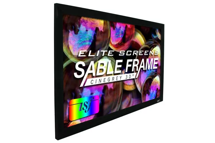 Elite Screens Er150dhd3 150" Sable Frame Cinegrey 3D Projection Screen 1