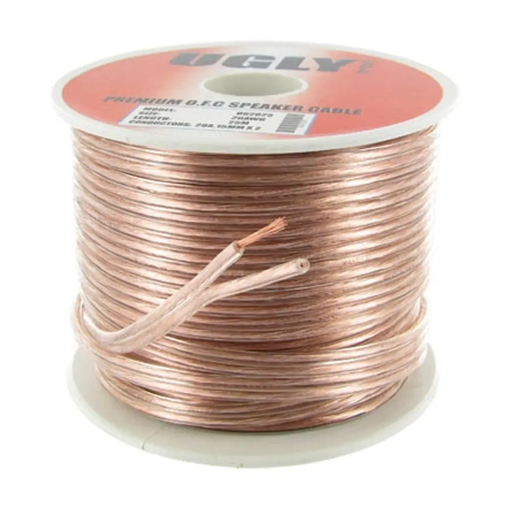 25M 20Awg Ugly Speaker Cable Ofc 20 Gauge Awg 28X0.15Mm Strand 1