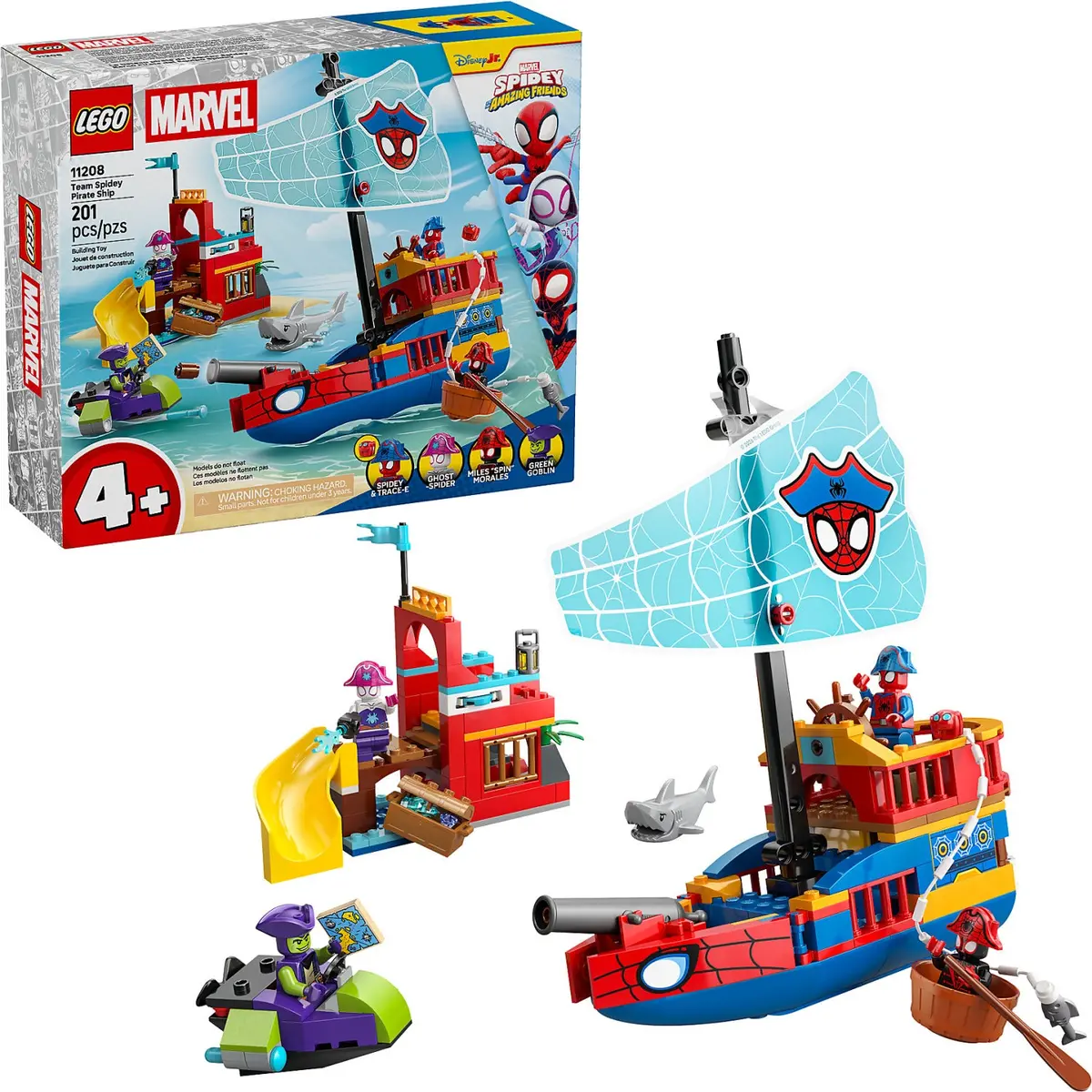 Lego 11208 Team Spidey Pirate Ship - Marvel Super Heroes 1