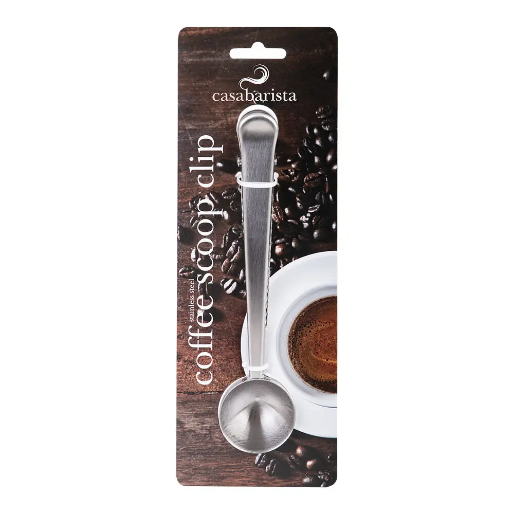 Casabarista Stainless Steel Coffee Scoop Clip Spoon Tablespoon 15Ml Silver 2