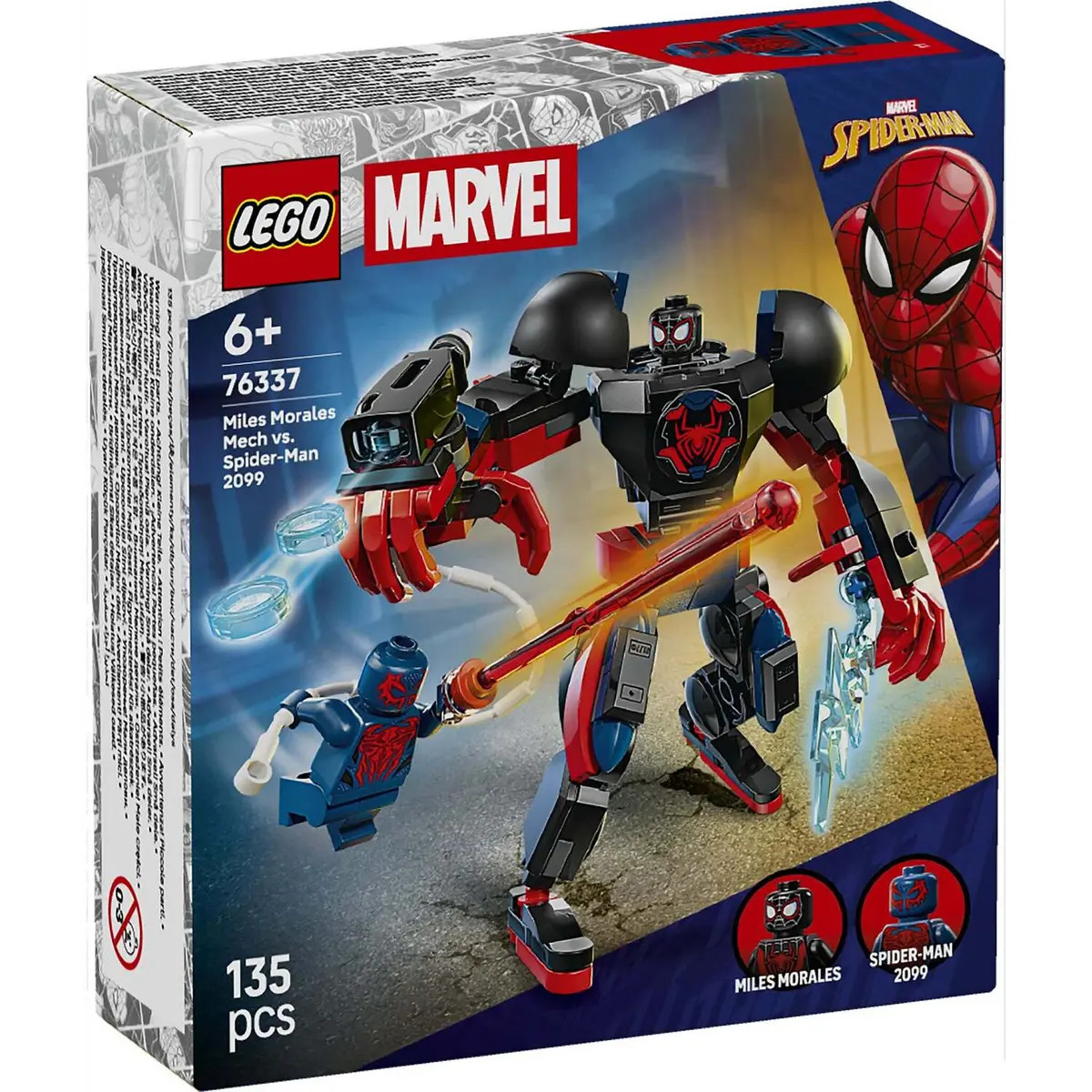 Lego 76337 Miles Morales Mech Vs. Spider-Man 2099 - Marvel Super Heroes 2