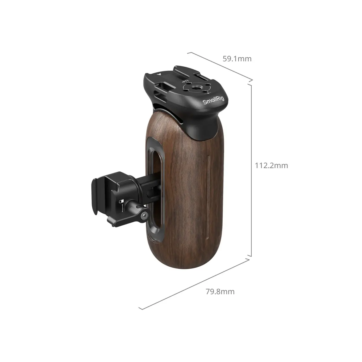 Smallrig Wooden Side Handle With Nato Clamp 5239 2