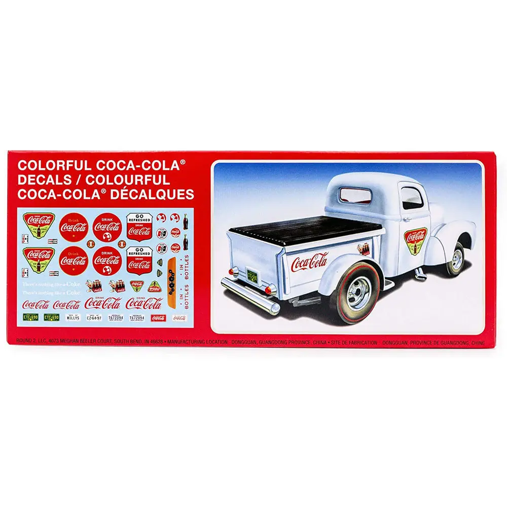 Amt 1145M 1/25 1940 Willys Pickup Gasser Cocacola Plastic Model Kit 1