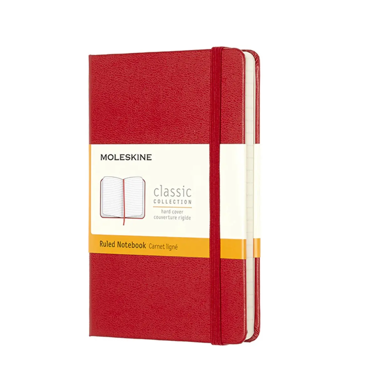 Moleskine Classic Ruled Hard Cover Pocket Notebook (Scarlet Red) 1