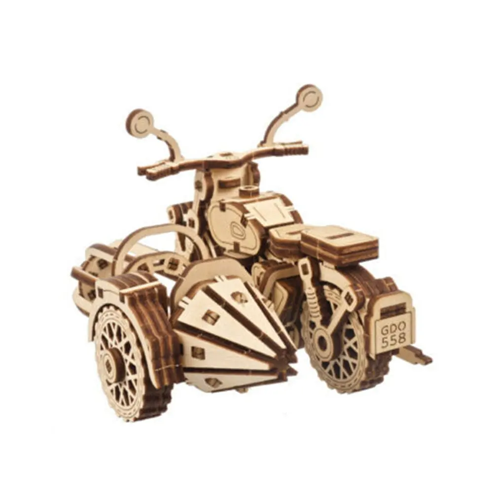 Ukraine Made Ugears Hagrid's Flying Motorbike With Sidecar Wooden Model Kit 2