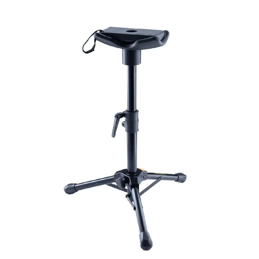 Hercules 2-Way Steel Adjustable/Foldable Low Brass Stand W Carry Bag Black 1