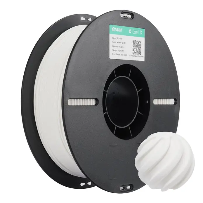 Esun Pla+ Hs High Speed 3D Print Filament 1.75Mm 1Kg - Milky White 1