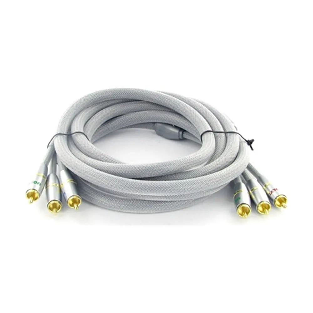 5M Ugly Ultra Premium Component Rgb Video Cable 3 Rca Ofc Shielded Gold Plated 1