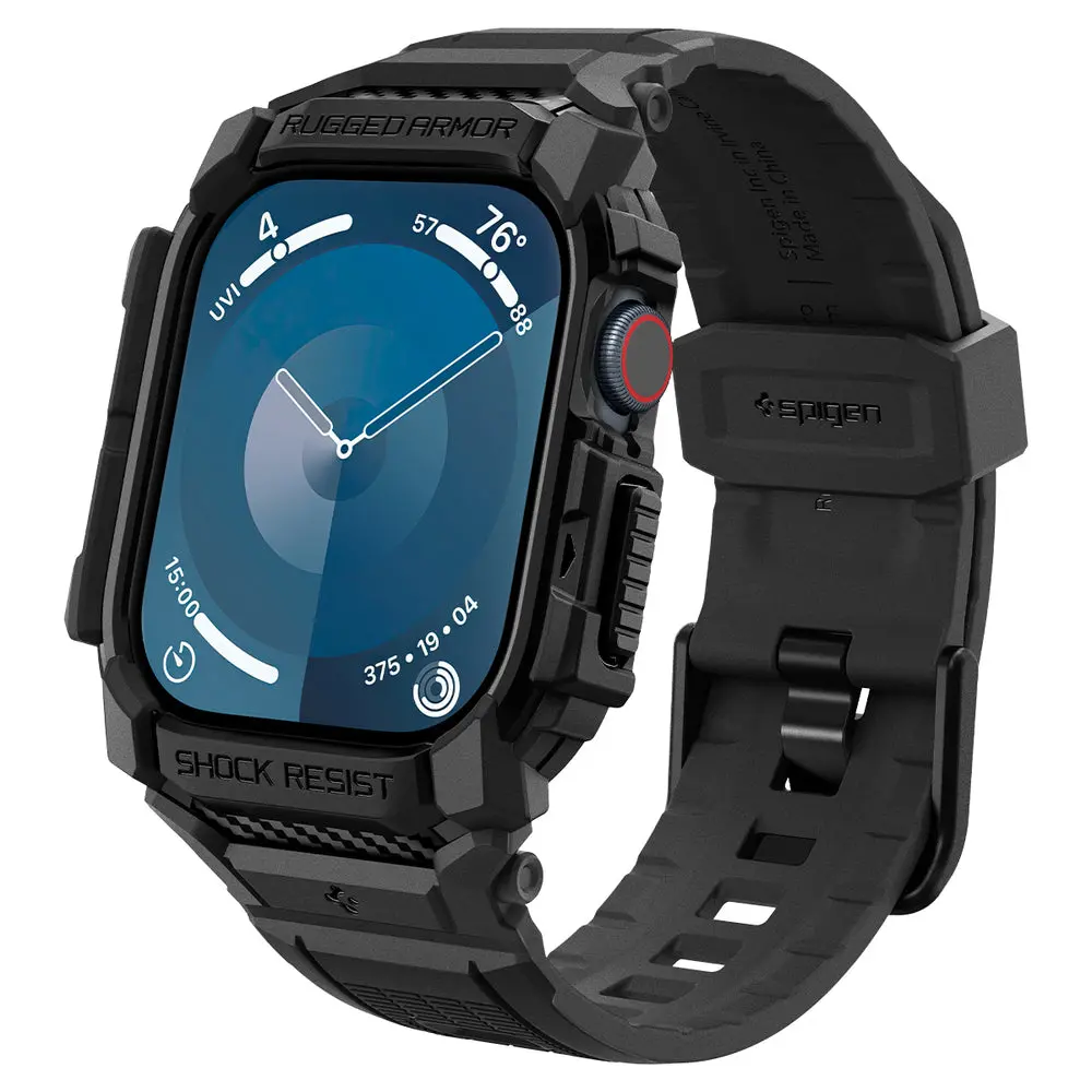 Spigen Apple Watch 46Mm Rugged Armor Pro Case (Black) 1