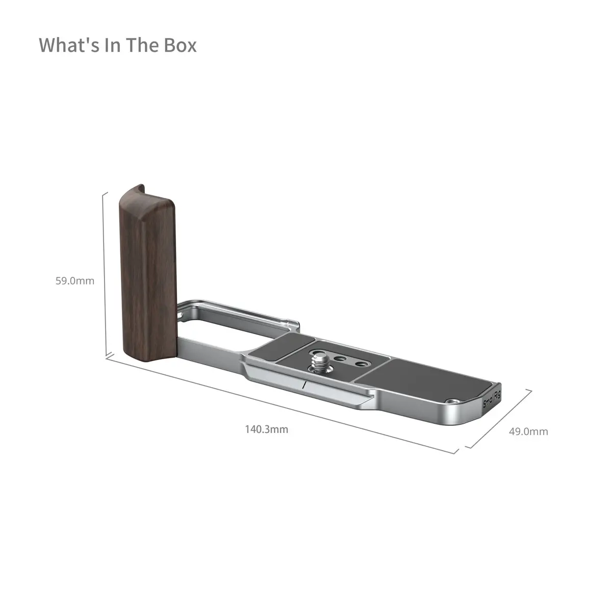 Smallrig L-Shaped Mount Plate With Wooden Handle For Om System Om-3 5563 2