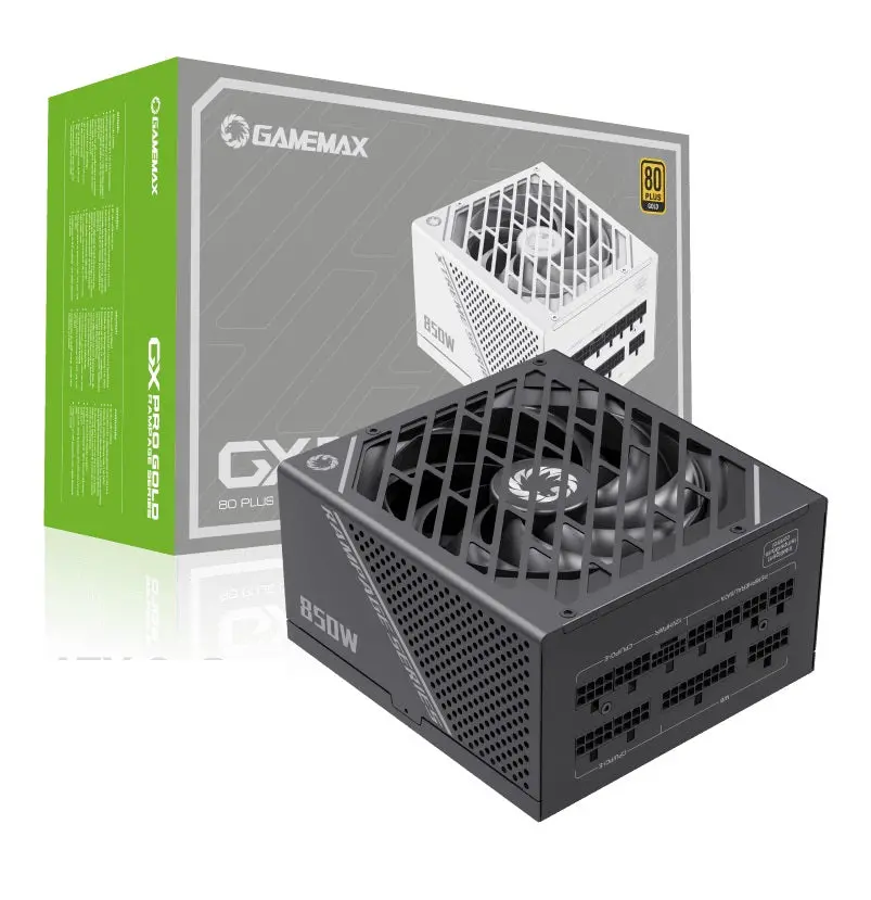 Gamemax Gx-850 Pro 850W 80+ Gold Fully Modular Psu - Atx 3.0 & Pcie 5.0 Ready, Native 12Vhpwr For Rtx 4080/4090, High Performance Gaming Power Supply 1